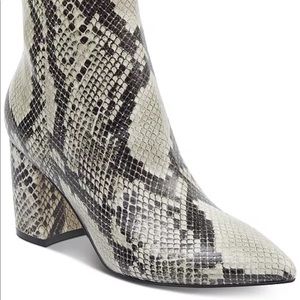 Marc Fisher retired snakeskin booties